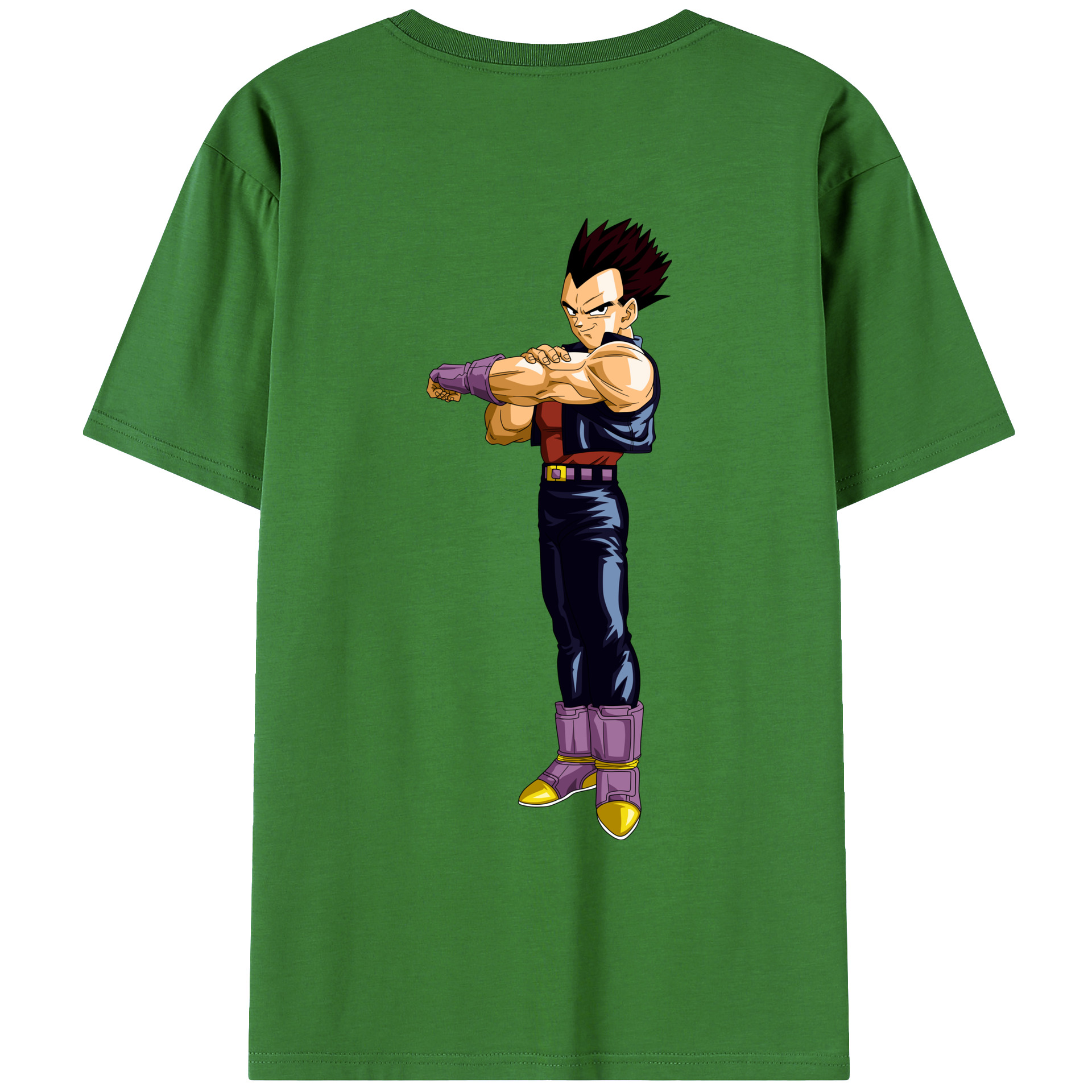 （画像用） ドラゴンボール ベジータ四世（Bejīta Yonsei）DRAGON BALL Vegeta IV レディース半袖Tシャツ(バックプリント)